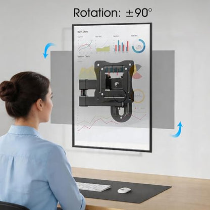 Full Motion TV Wall Mount for 12-29 Inch Monitor Bracket RV Camper