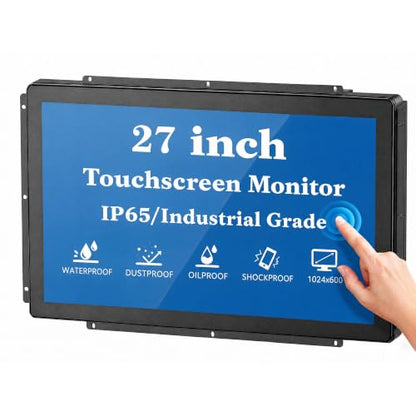 27 Inch 10 Points Open Frame PCAP Touchscreen Monitor for Interactive Training Stations Retail Self-Service Kiosk Vending Digital Signage - size: 27