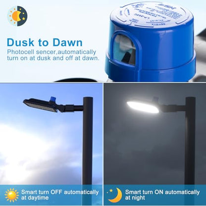 Lightdot 400W LED Parking Lot Lighting 3Pack Pole Mount Parking Lot Lights