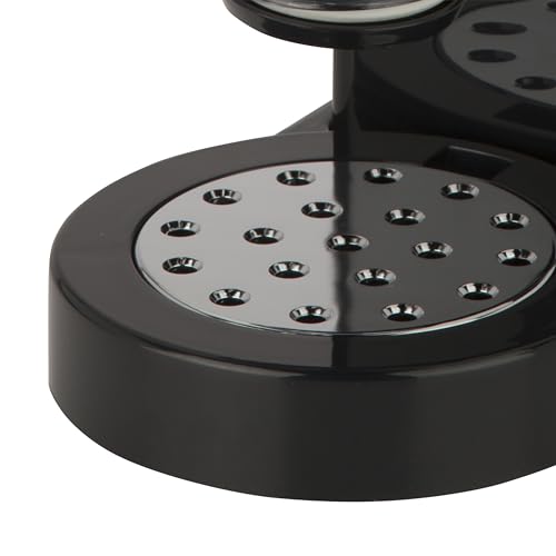 Honey-Can-Do Dry Food Dispenser, Single Control, Black/Chrome