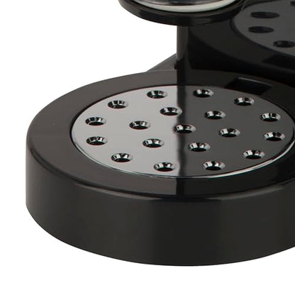Honey-Can-Do Dry Food Dispenser, Single Control, Black/Chrome