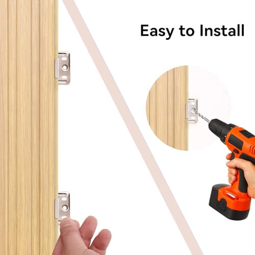 Slat Wall Panel 8-Pack, 108’’x6.3’’, Natural Wood - size: 108’’x6.3’’-Natural Wood