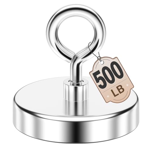 FINDMAG 500 LBS Strong Fishing Magnet, 2.36 Inch Rare Earth Pickup Magnet - size: 2.36 inches (60mm)