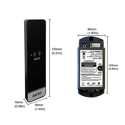 WiFi Smart, Wireless and Touchless Sensor Switches for Automatic Doors, Wave to Open Buttons for Entry System