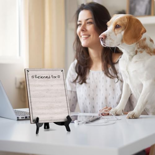 Reserved For 6x8 Dry Wipe Liquid Chalk Table Sign 6x8 Easy Installation | Restaurant & Bar | Perfect To Clearly Direct Customers & Advertise Specials | No Pen Included - style: Reserved For