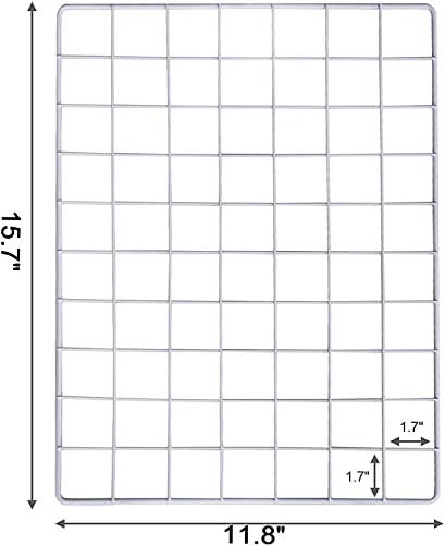 C&AHOME Photo Wall Display Set of 2, Wall Grid Panel, 15.7" x 11.8", White - color: White, size: 15.7 x 11.8 (40x30cm)