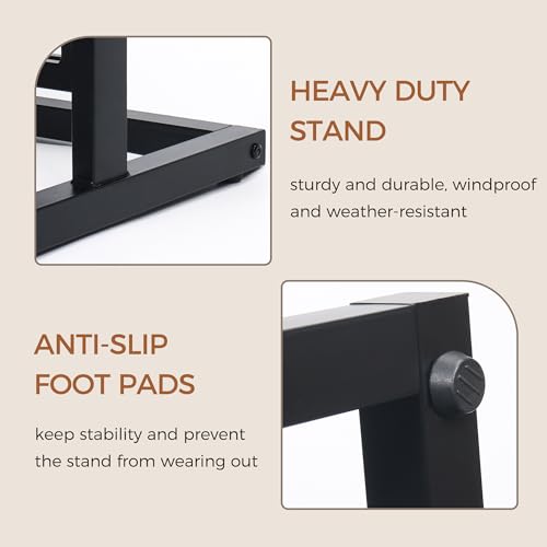SELEAD 2 Tier Poster Stand with Chalkboard, 21”x53” Large Sidewalk Board - size: 21”x53”