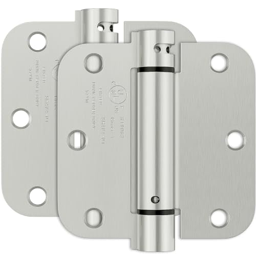 2 Pack Self Closing Door Hinges 3.5 Inch, Spring Hinges Self Closing - size: 3.5" 2 Pack
