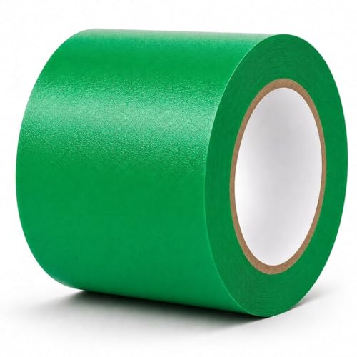GTSE - Green Vinyl PVC Floor Tape 4 inch x 108ft Safety Marking Tape - color: Green, size: 4" x 108 ft