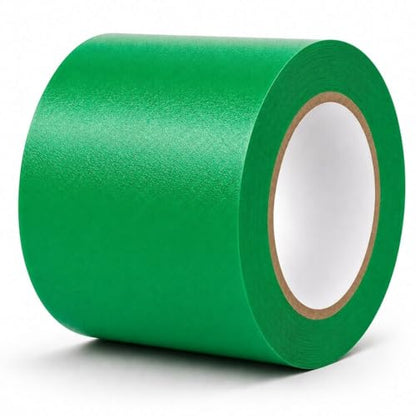GTSE - Green Vinyl PVC Floor Tape 4 inch x 108ft Safety Marking Tape - color: Green, size: 4" x 108 ft