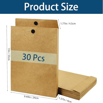 Cheardia 30 Pcs Large Expandable Envelope, 9.4 x 13" Big Mailing Envelope