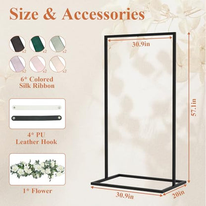 Wedding Sign Holder, Black - color: Black