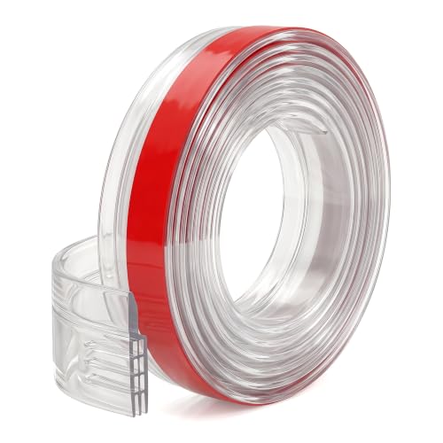 Door Draft Stopper, 2" W x 39" L, Transparent - color: Transparent