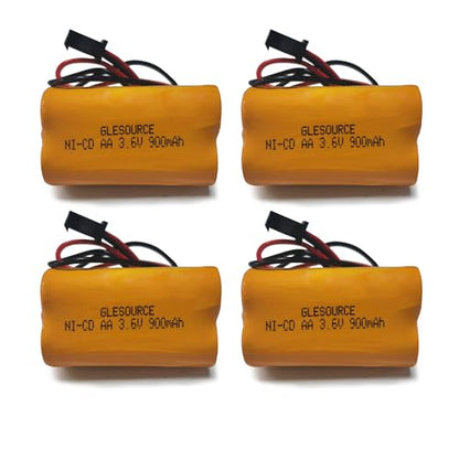 (4 Pack) 3.6v 900mAh Lithonia ELB B001 ELBB001 ELB-B001 Exit Sign Emergency Light NiCad Battery Replacement for Lithonia EU2 LED Interstate ANIC1566 Unitech 0253799 - size: 4 PACK 3.6V 900mAh