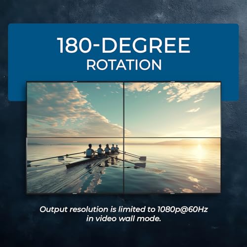OREI 3x3 HDMI/USB-C Video Wall Controller 4K with RS-232, Audio Extract