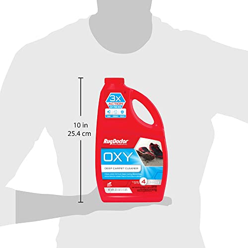 Rug Doctor Triple Action Oxy Deep Carpet Cleaner, 48 oz., Deep Cleans, Deodorizes, & Protects, Concentrated, Professional-Grade, 3X Action Formula - style: Oxy Cleaner