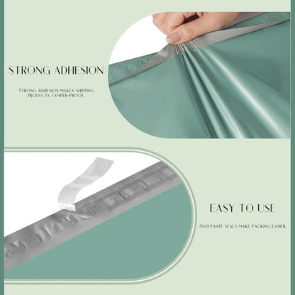 Metronic Poly Mailers 14.5x19 1000PC Large Shipping Bags for Small Business - color: Grayed Jade Green, size: 14.5x19 1000PC