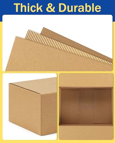 40-Pack-Small-Shipping-Boxes-10x7x5, Corrugated-Cardboard-Boxes-for-Packaging-Small-Business, Brown-Boxes-Mailers - color: Brown, size: 10x7x5 inches