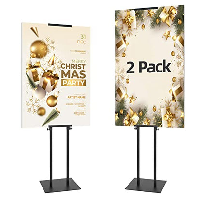 Poster Holder for Display, Adjustable Pedestal Sign Stand Up to 78 Inches