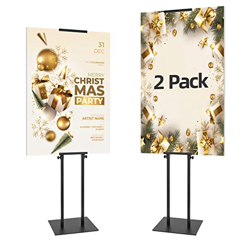 Poster Holder for Display, Adjustable Pedestal Sign Stand Up to 78 Inches