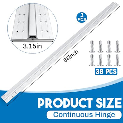 MorningRo 83 Inches Aluminum Piano Hinge Anodized Heavy Duty for Door