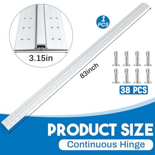 MorningRo 83 Inches Aluminum Piano Hinge Anodized Heavy Duty for Door