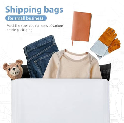 Metronic Poly Mailers 14.5x19 70000 Pack Large Shipping Bags for Clothing Mailing Bags with Strong Self-sealing Adhesive Waterproof and Tear-Proof Poly Bag Bulk in White - color: White, size: 14.5x19 70000PC