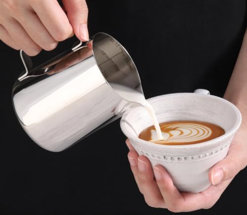 New Star Foodservice 28805 Stainless Steel Frothing Pitcher, 12 oz - size: 12 Ounces