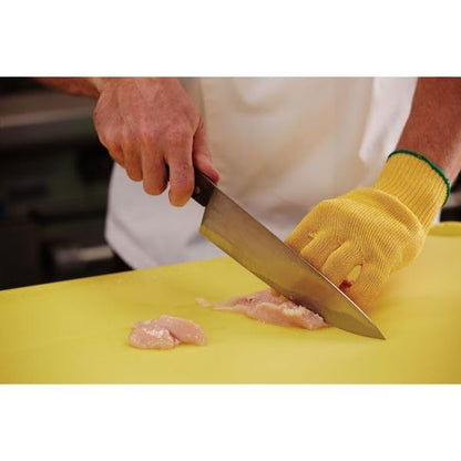 San Jamar Cutting Board,18x24 in,Yellow CBG182412YL - 1 Each - color: Yellow, size: 24"L x 18"W