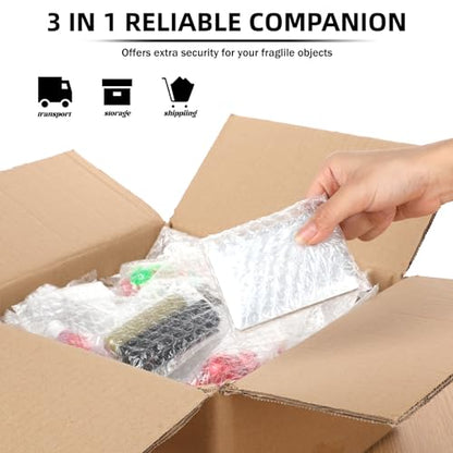 Frienda 300 Pcs Self Adhesive Bubble Bags Packing Pouches, 3.15" X 4" - size: 3.15" X 4"