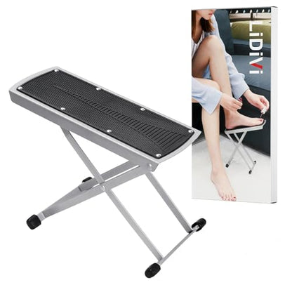 Pedicure Foot Rest, Non-Slip Foot Stand with Toe Separator, Black - color: Black