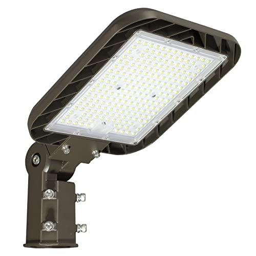 150W LED Parking Lot Light: 22500LM 5000K Slip Fitter Pole Mount - size: 150W