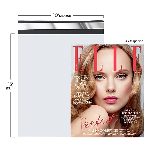 Fuxury 1000pcs 10x13" Poly Mailers,Waterproof Shipping Bags for Clothing,Strong Adhesive Shipping Envelopes for Small Business,Self Seal Poly Mailer Bags,Flexible Mailing Bags White - color: White, size: 10x13" 1000pcs