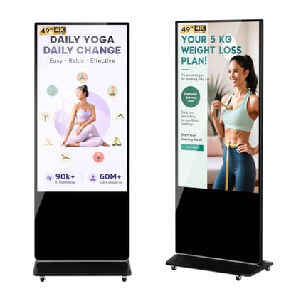 49" 4K Digital Signage Display Touch Screen Kiosk for Showroom, Restaurants - size: 49 inch 4K