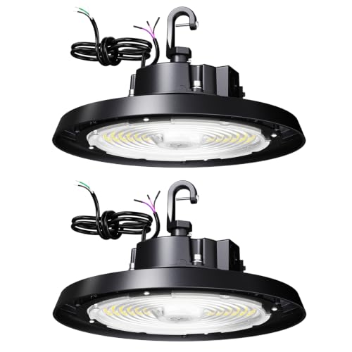 UFO LED High Bay Light,150W,24000LM 0-10V Dimmable 2Pack - size: 150W-2Pack