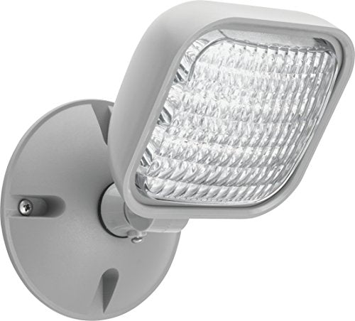 Lithonia Lighting Weatherproof LED Emergency Light Remote Head, Gray - color: Gray, size: Single Head, style: One Single Head Emergency Light