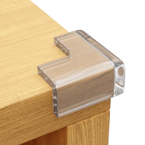 12-Pack Baby Proofing Corner Protectors, Pre-Taped, PVP, Clear - color: Clear, size: 12corners