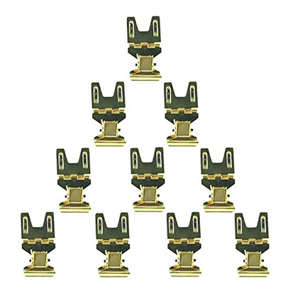 Metal POP Clip Sign Stand Holder, Advertising Display Gold, 10Pack - color: Gold, size: 10Pack
