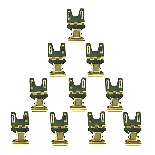 Metal POP Clip Sign Stand Holder, Advertising Display Gold, 10Pack - color: Gold, size: 10Pack