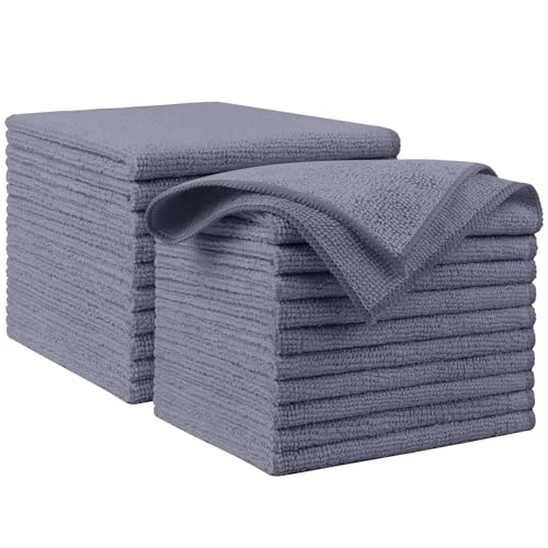 AIDEA Microfiber Cleaning Cloth Grey 20PK, Microfiber Towels 12"×12" - color: Grey, size: 20PK