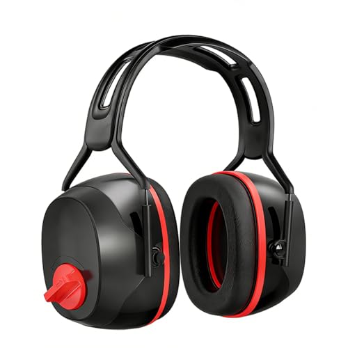 Adjustable Noise Reduction Earmuffs: 3SNR35dB/25dB Adult Sound Isolation Protector - Industrial Noise Blocking Earmuffs