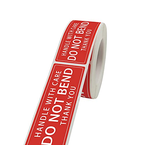 3" X 1" Handle with Care - Do Not Bend - Thank You Shipping Stickers Labels, 250PCS Per Roll - color: Tz-ys-ha