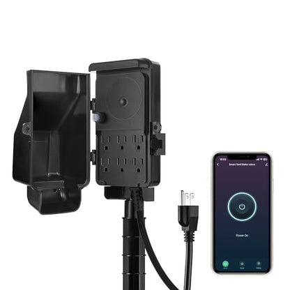 DEWENWILS WiFi Smart Yard Stake Timer Plug, Outdoor Power Stake Timer