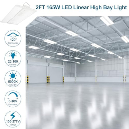 LED Linear High Bay Shop Light 165W/110W/80W Adjustable 4PACK
