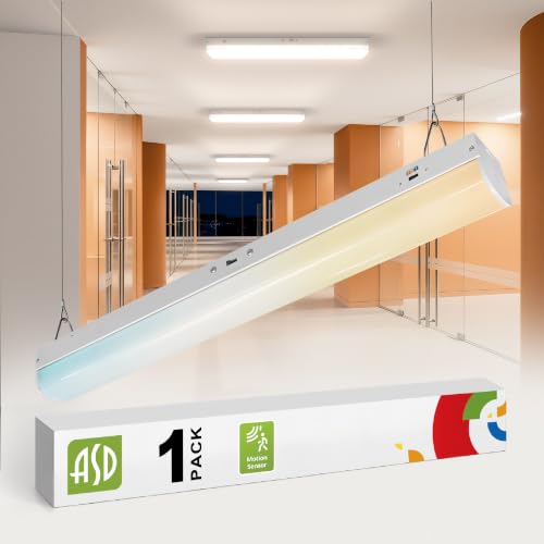ASD 2ft LED Linear Strip Light Fixture, Motion Sensor 3500K-5000K - color: White | Motion Sensor, size: 2FT