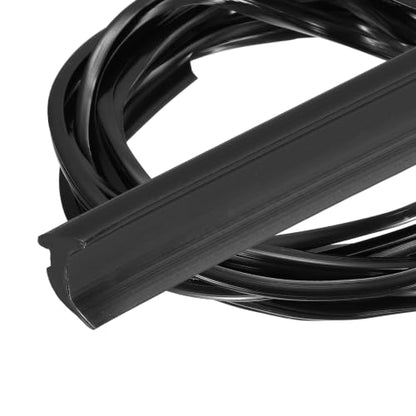PATIKIL 2Pcs Weather Stripping Door Seal 3/32" Slot, 16.4Ft, Black, PVC - color: Black, size: 3/32" Slot, 16.4Ft