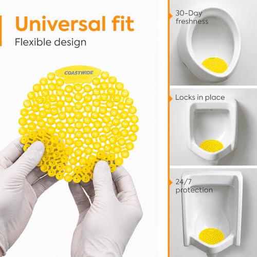Staples Coastwide Professional Urinal Screen, Citrus Scent, 10/Box - style: Citrus