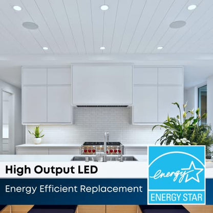 Feit Electric 4in Enhance LED Retrofit Recessed Downlight, 75W Eq, 6 Pack - color: 5000K Daylight, size: 6 Count (Pack of 1)