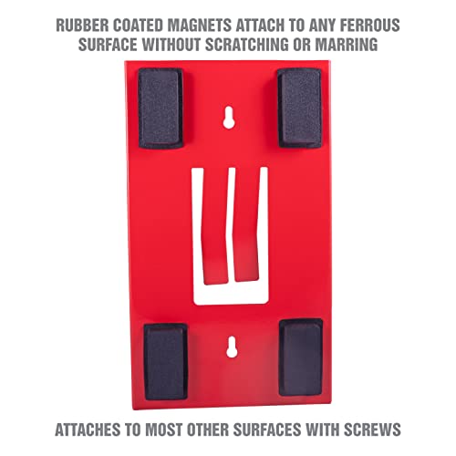 OEMTOOLS 23123 Red Magnetic Glove Dispenser, Disposable Gloves Box Holder, Magnetic Glove Box Holder for Wall Mount - color: Red