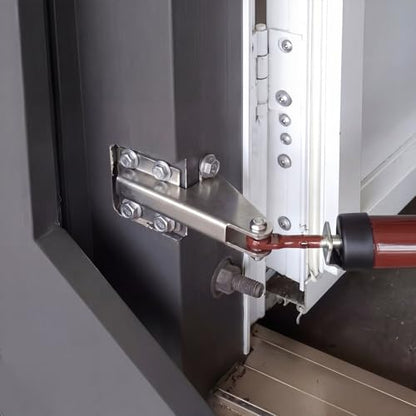 1 Pcs Aluminum Jamb Bracket Door Closer, Silver - color: Silver